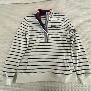 Navy Blue Stripe USA Shep Shirt